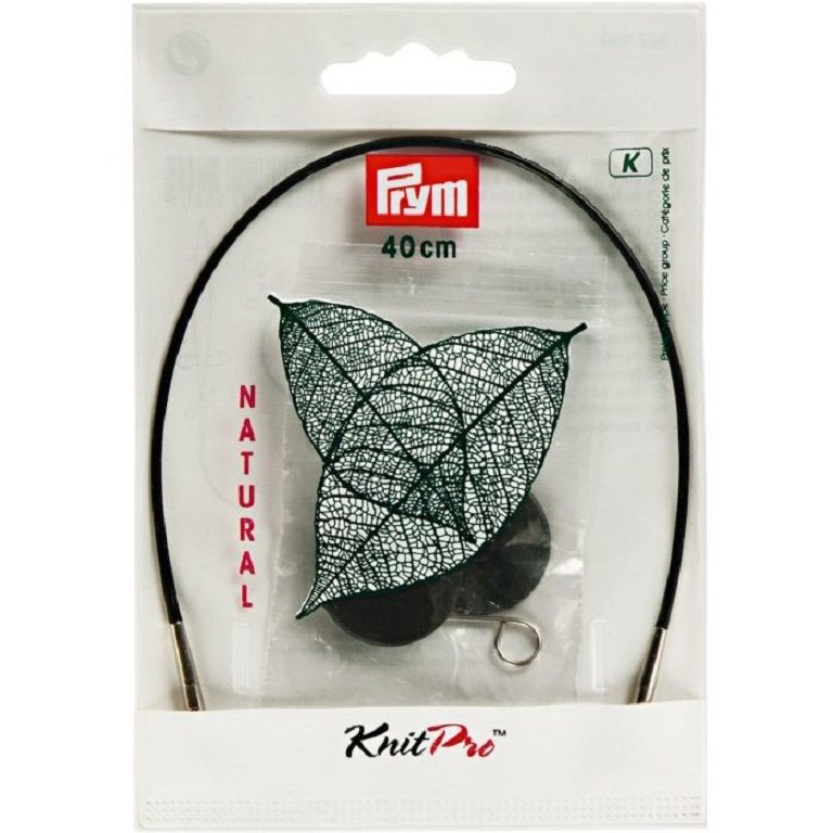 Prym, Knit Pro, cavo da 40 cm per punte ferri corte intercambiabili e  uncinetti Prym Natural